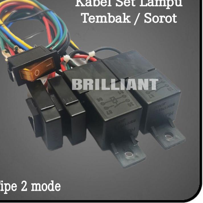 Jual Berkualitas! Kabel Set Relay Lampu Sorot / Tembak / Tambahan / Led