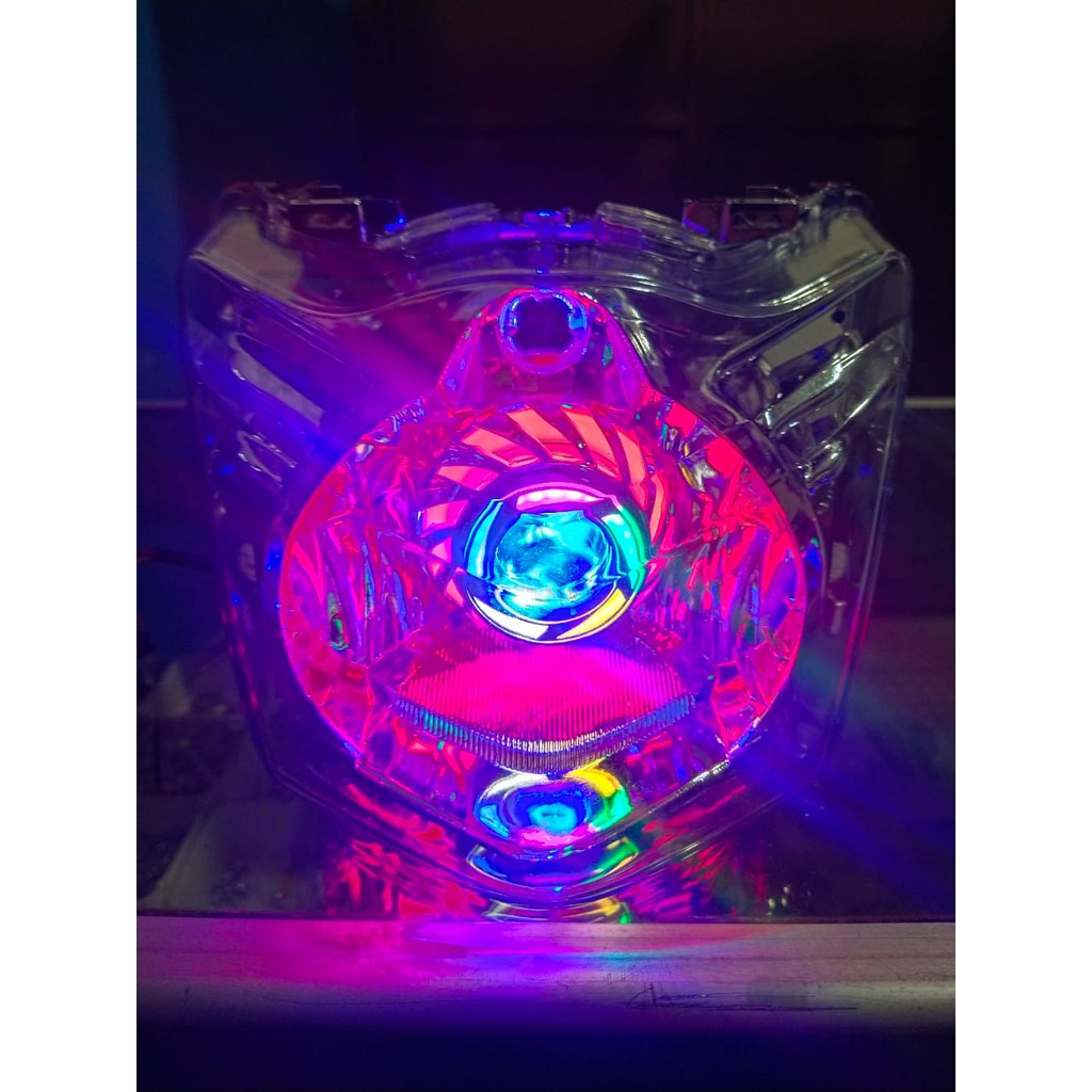 lampu depan beat karbu pakai projie