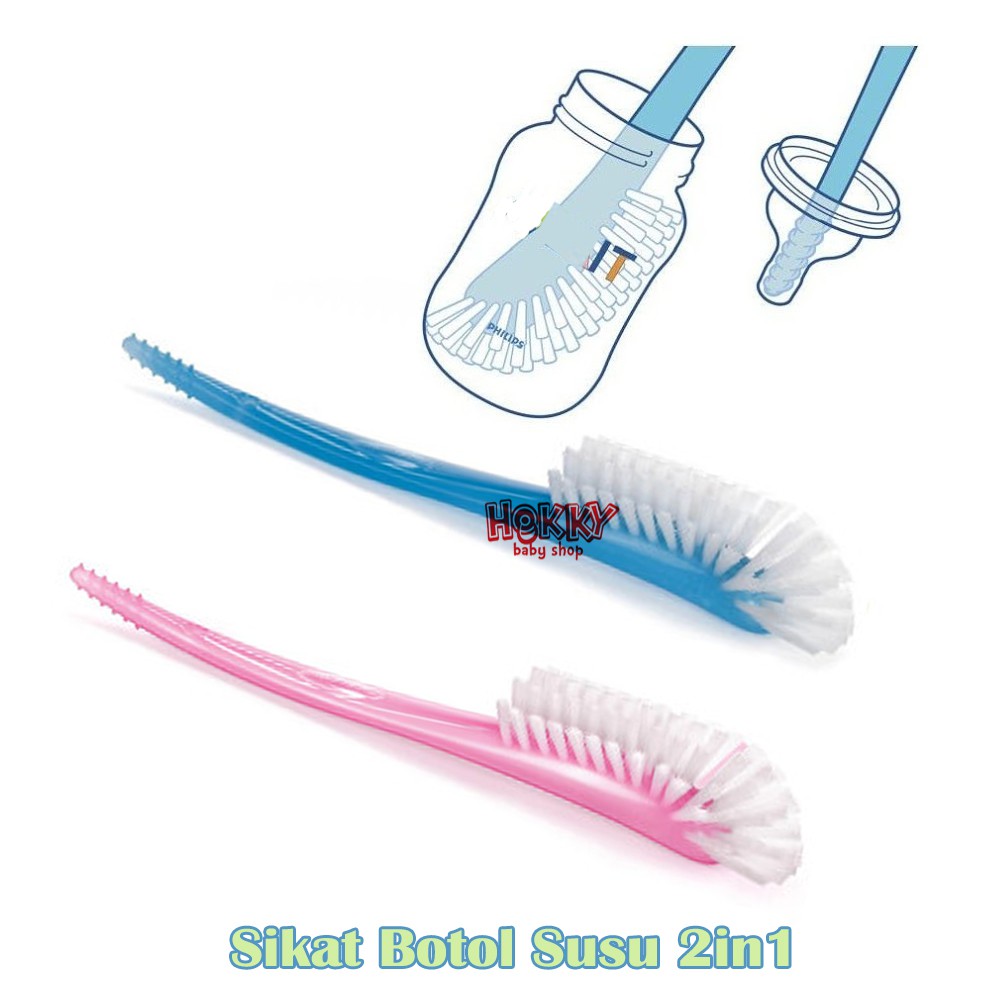 HK SIKAT BOTOL &amp; DOT 2in1 Bottle &amp; Nipple Brush