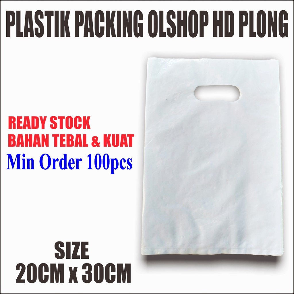 Jual Kantong Plastik Pond Oval Polos 20x30 Hd Plong Plastik Warna Olshop 20 X 30 Plastik Packing 7951