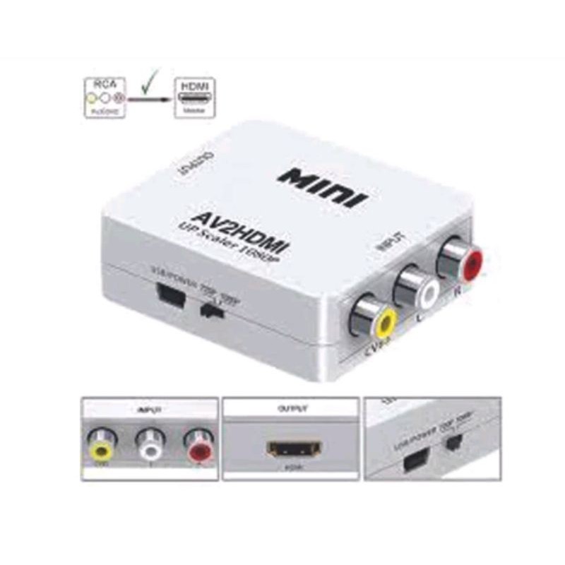converter AV to HDMI, HDMI to AV