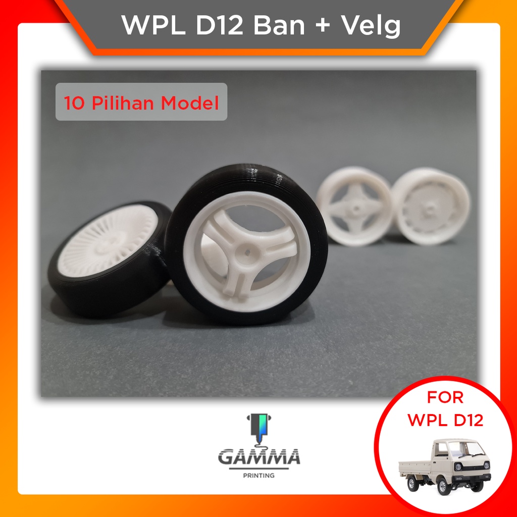 WPL D12 Velg Ban Drift Upgrade Suzuki Carry - PNP Hex