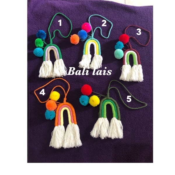 rainbow keychain/gantungan tas jali/gantungan tas macrame