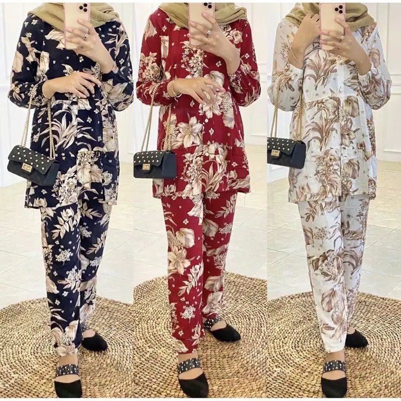 Franda One Set Setelan Embun Rayon