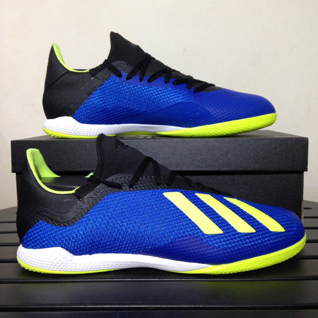 SALE Sepatu Futsal Adidas X Tango 18.3 IN Blue Solar Yellow DB1954 Original BNIB