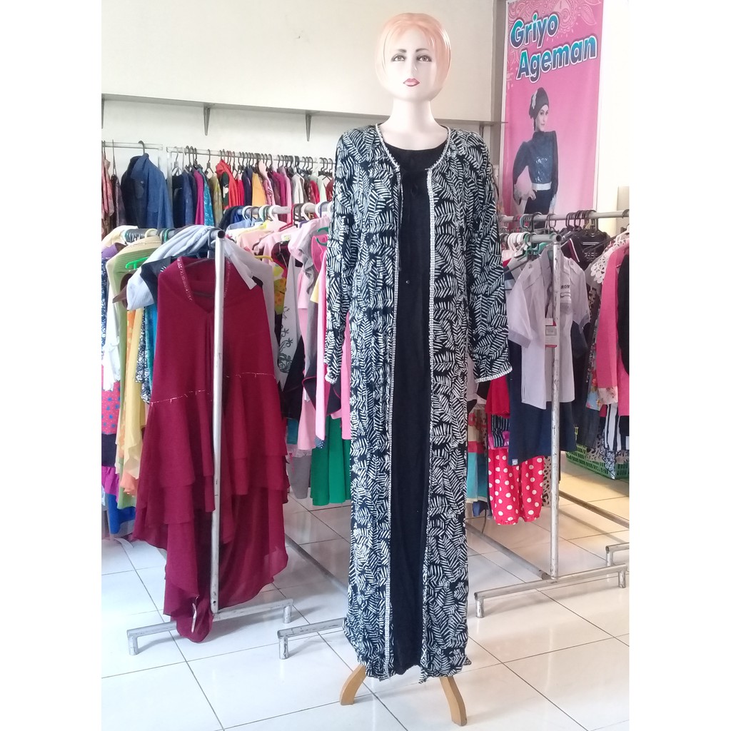 Gamis Putri Diana Hitam XL