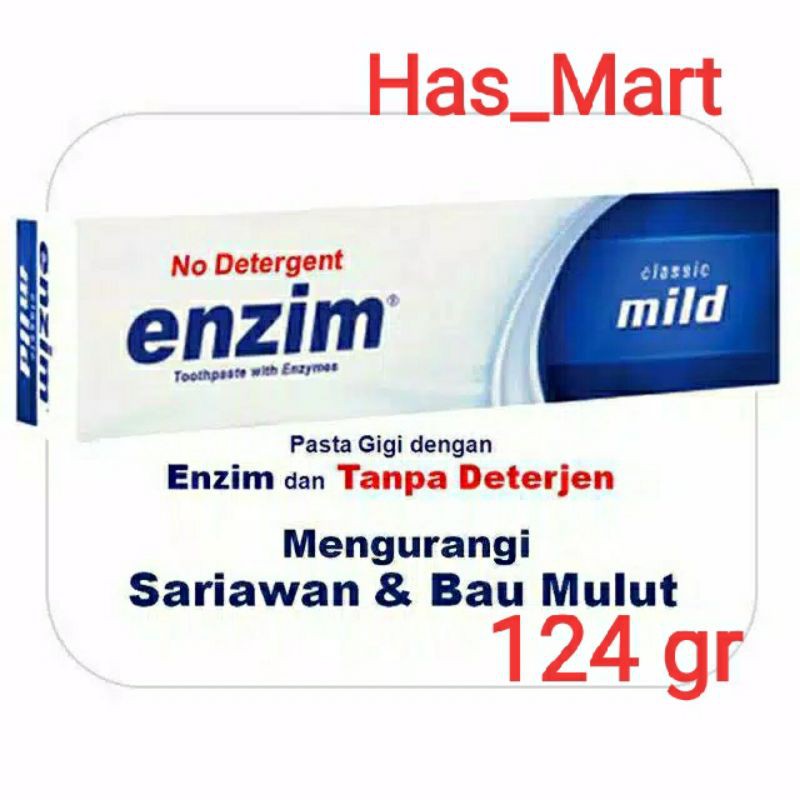 ENZIM Pasta gigi 124gram CLASSIC MILD