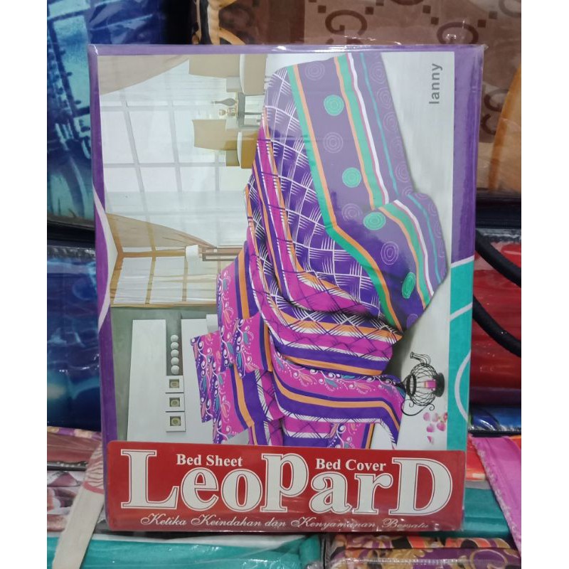 MURAH!! Sprei Leopard King No. 1 Ukuran 180x200 cm Kualitas Premium