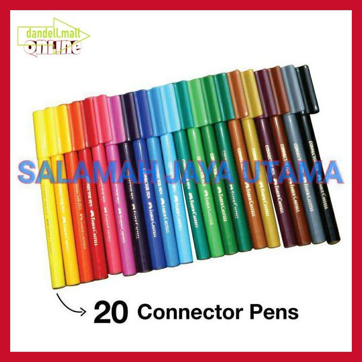 

U8Tyrt67- Colour To Life + Connector Pen 20 Warna Faber Castell E3Yrf797-