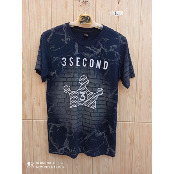 (BISA COD) KAOS DISTRO MURAH PRIA WANITA size L NAVY/BIRU DONGKER READY!!