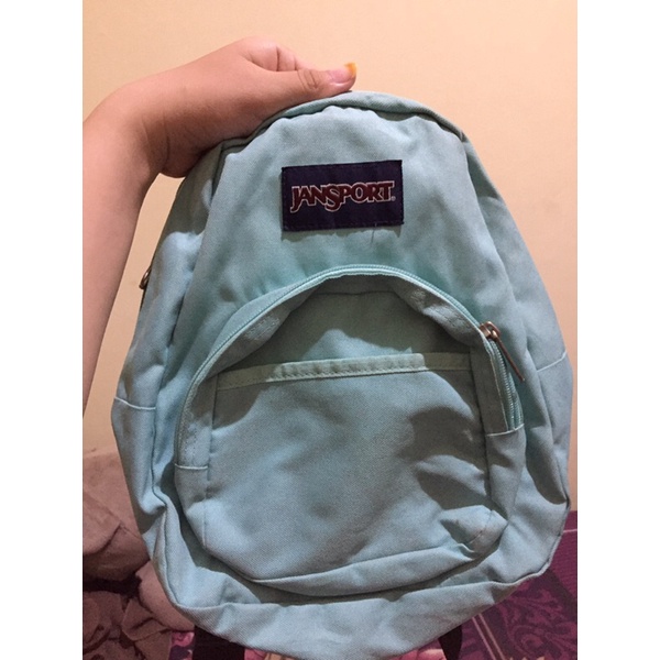 [Preloved] Jansport Half Pint Mini Backpack Blue 100% Original (Jansport Kecil)