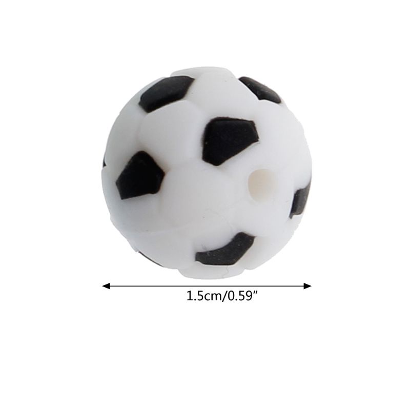 Mary Mainan Teether Bayi Bentuk Bola Sepak Bahan Silikon Food Grade BPA Free Ukuran 15mm