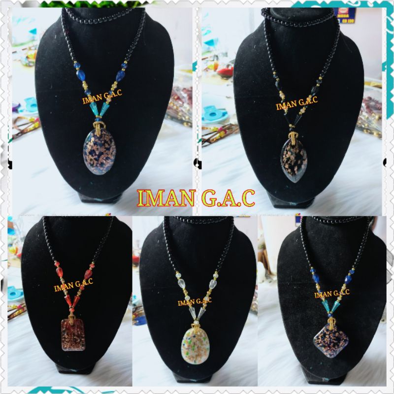 kalung hijab.kalung fashion wanita.kalung modis.kalung panjang manik.kalung giok kaca premium