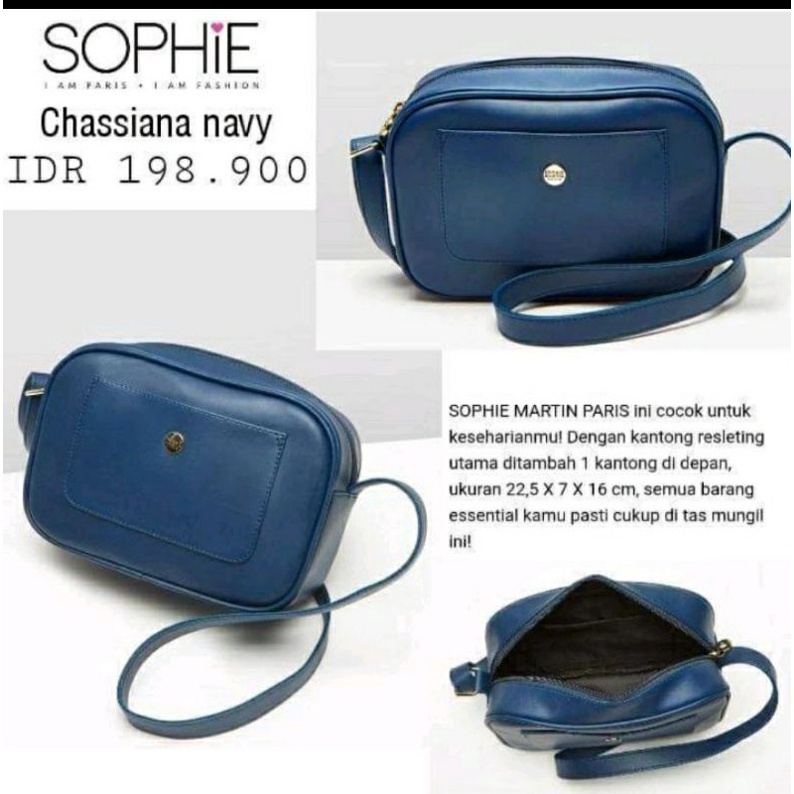 Promo Tas Sophie Paris / Chassiana Navy sophie paris