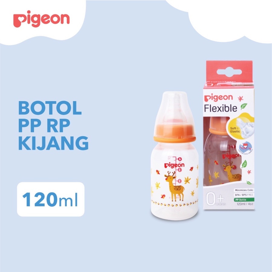 Pigeon Bottle Flexible Local Animal PP 120 ML