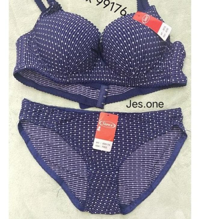 Best - Sorex 99176 Bra Set Berkawat Busa Sedang Cup B Kait 3 ダ