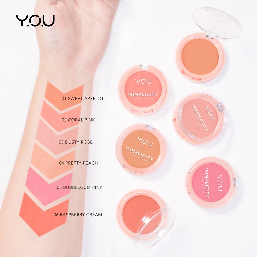 YOU The Simplicity Flush Blush 3.5g | Blush On Creamy Y.O.U (✔️BPOM)❤TARABABYSTORE ❤