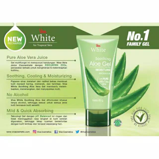 Viva White Soothing Aloevera Gel