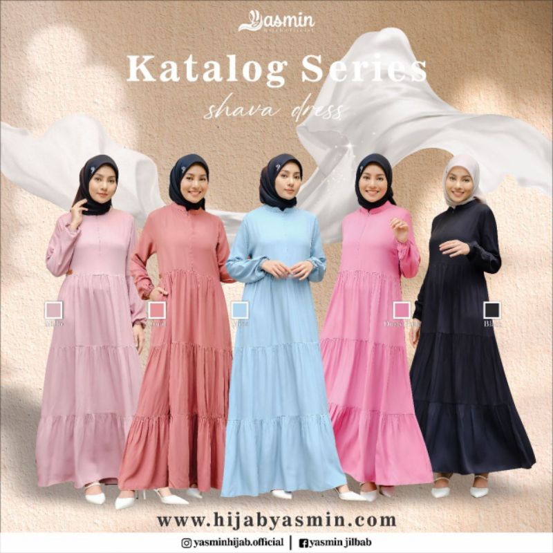 SHAVA DRESS by Yasmin [ NEW - Yasmin Dress Series ] Gamis Yasmin Outfit