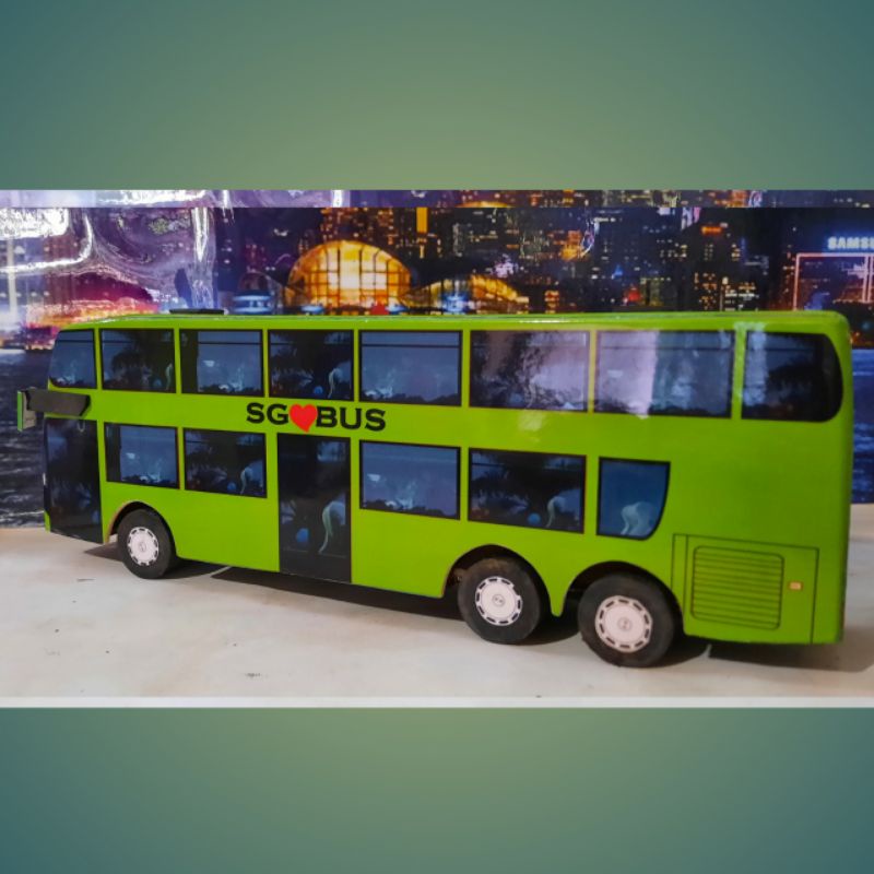 Miniatur bus Miniatur Bis Bus SG BUS Mini Bus SG BUS Singapura
