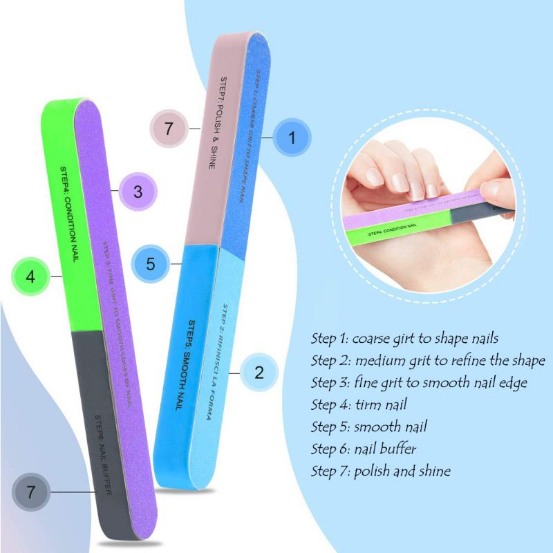 ESGE ALAT KIKIR KUKU PENGKILAP KUKU AJAIB MANICURE PEDICURE NAIL ART BUFFER PENGKILAT PENGKILAP KUKU PENGIKIR KUKU JARI KUKU TANGAN KUKU KAKI NAILART PERAWATAN NAIL POLISH KIKIR KUKU NAIL BUFFER 7 PENGHALUS KUKU BUFFER FLEX ALAT PENGHALUS KUKU BUFFER