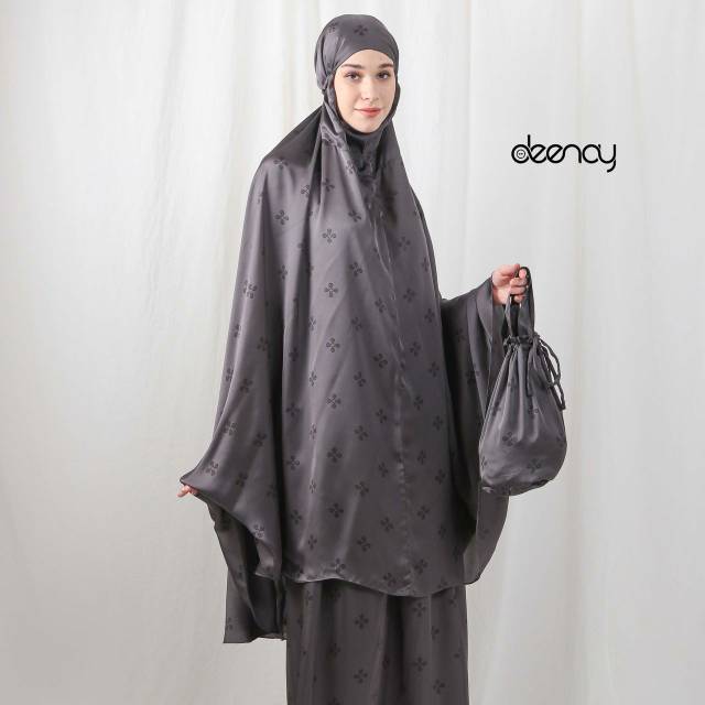 MUKENA ROBE MONOGRAM DEENAY ORIGINAL FREE BUKU DZIKIR
