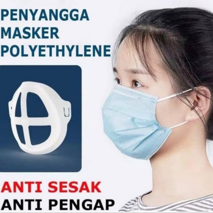 Penyangga Masker 3D Mask Bracket Silikon Sirkulasi Udara Anti Pengap