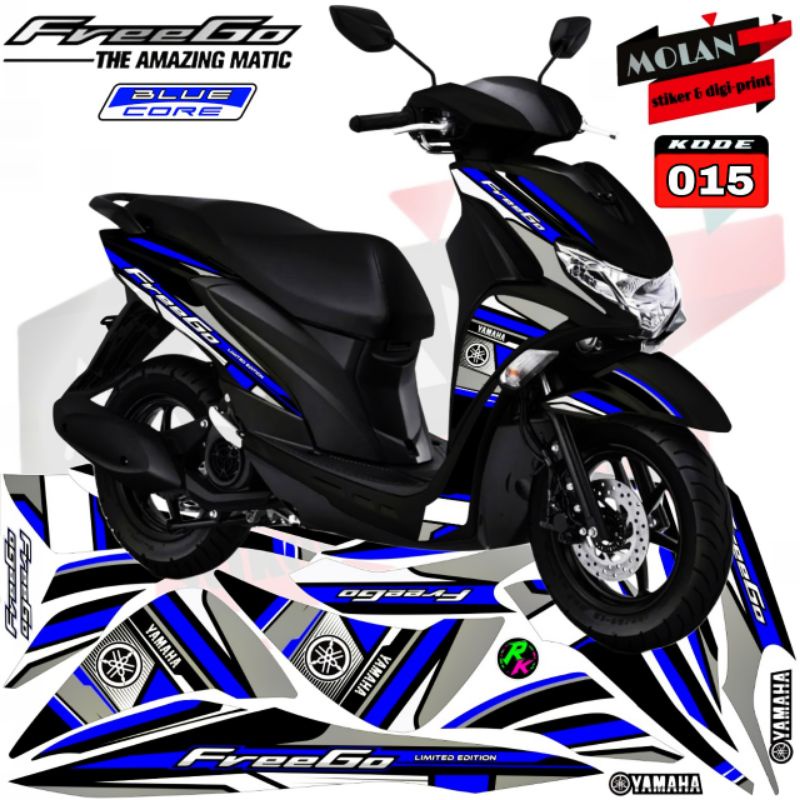 Decal Sticker Striping Variasi Freego 125 Freego Old Freego Lama Freego 125 2018-2022 Yamaha Freego 