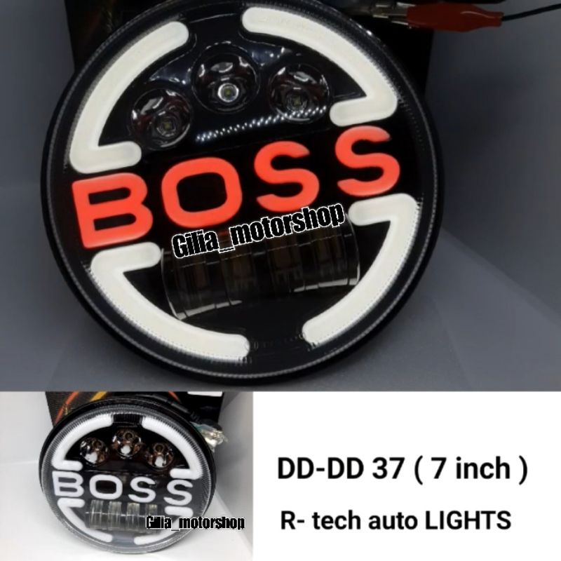 LAMPU DEPAN DAYMAKER 7 INCH R-TECH AUTOLIGHT ORIGINAL NEW SERIES THAILAND IMPORT 12V-80V MOTOR MOBIL