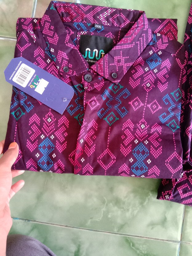 Dgm Fashion   Kemeja Batik Jumbo Pria Casual Panjang Pendek Premium Batik Songket Pria