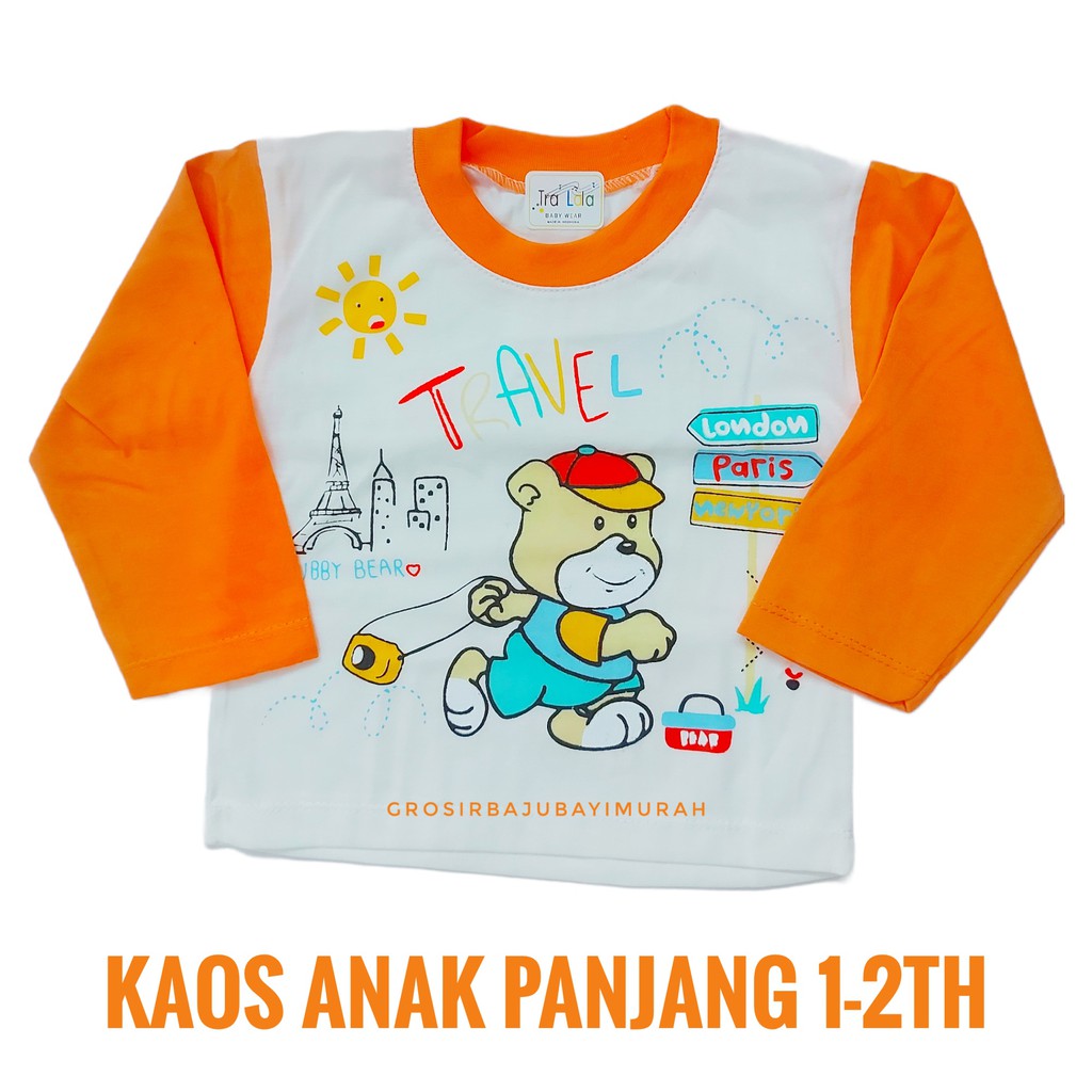 kaos anak 1-2th TRALALA PANJANG