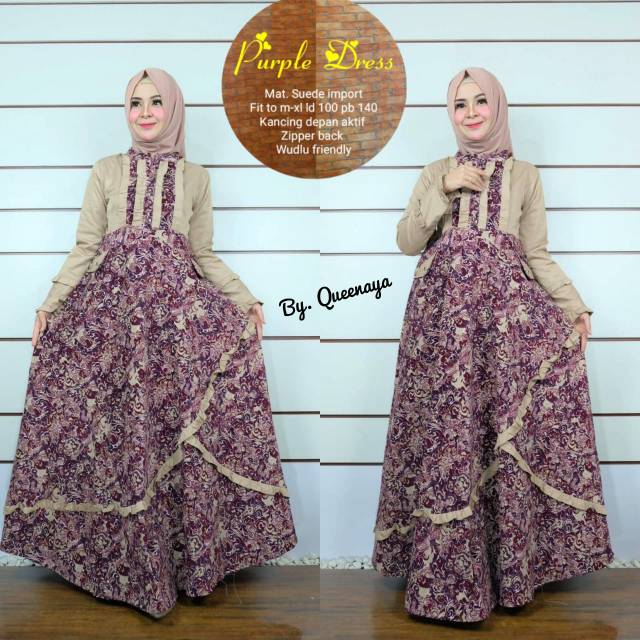 Purple Dress (mat.suede import)