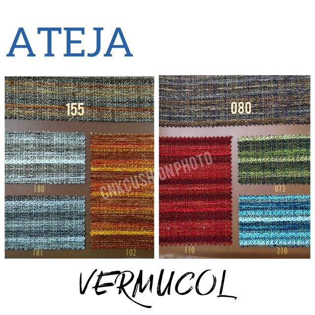 Kain Ateja Sofa Meubel Kursi Fabric Interior Motif Garis Gradasi Vermucol Shopee Indonesia