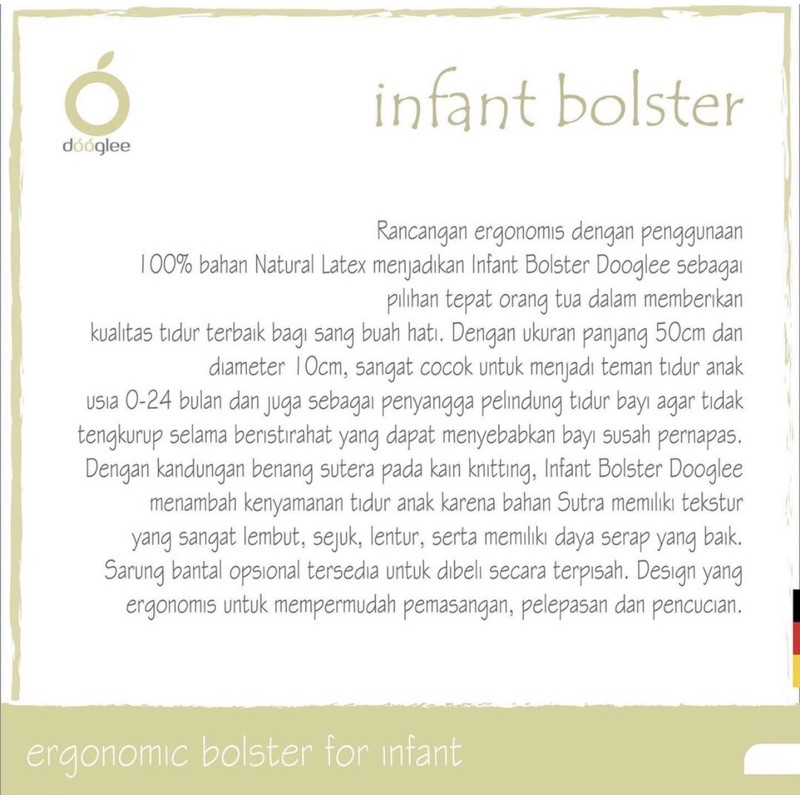 Dooglee infant bolster