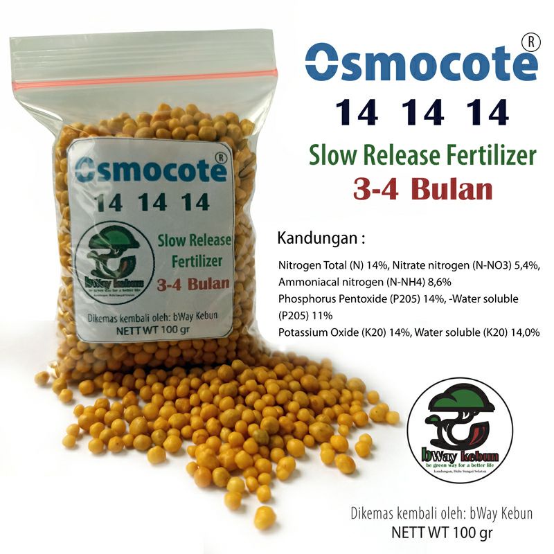 Pupuk Osmocote 14-14-14 Repacking 100 gram