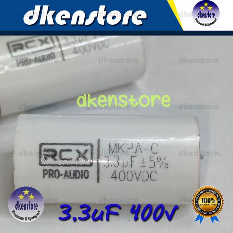 Kapasitor RCX 3.3uf 400v 335 Cap tweeter 3,3 uf