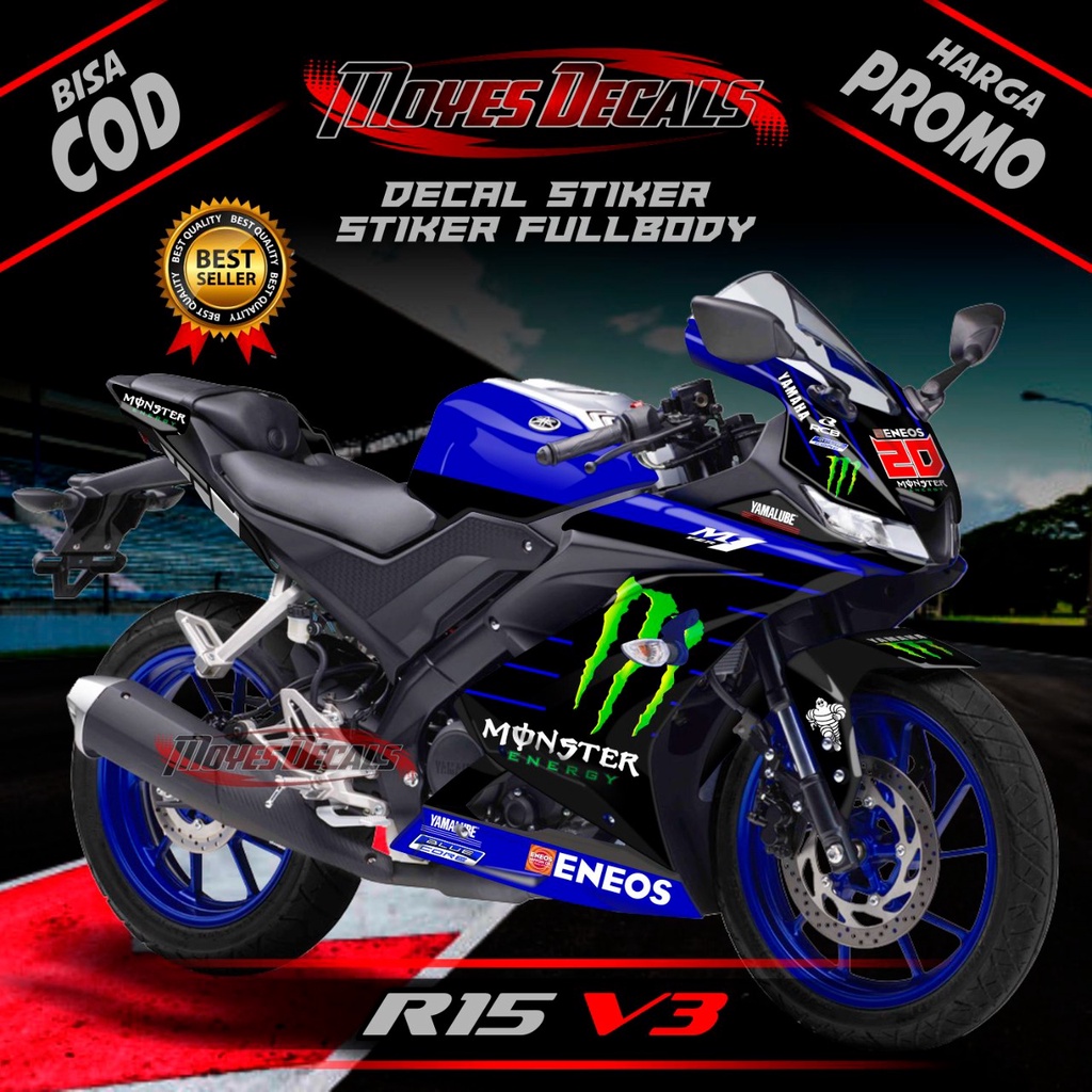 Jual Decal R15 V3 Stiker Motor R15 V3 Decal Motor R15 V3 Stiker Motor ...