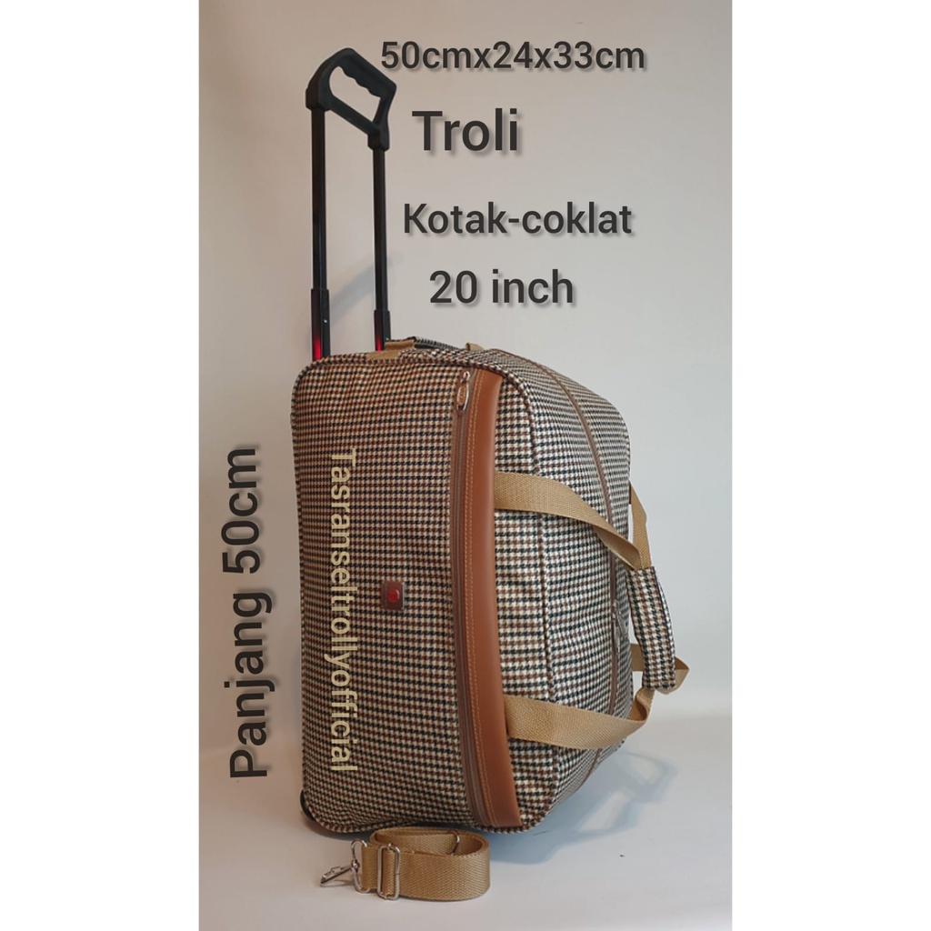 Tas Pakaian Troli Polo Interclub 50cmx24x30cm medium size100%original