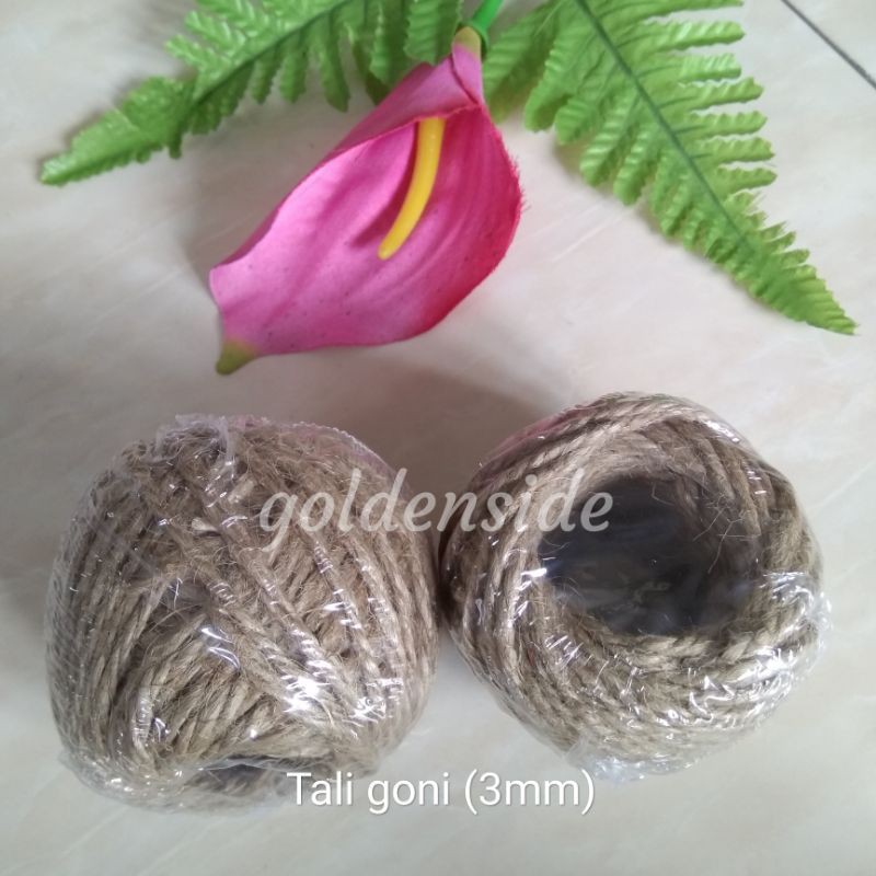 Tali goni / Tali Rami Tebal 3mm , Tali serat nanas Tebal 3mm per roll