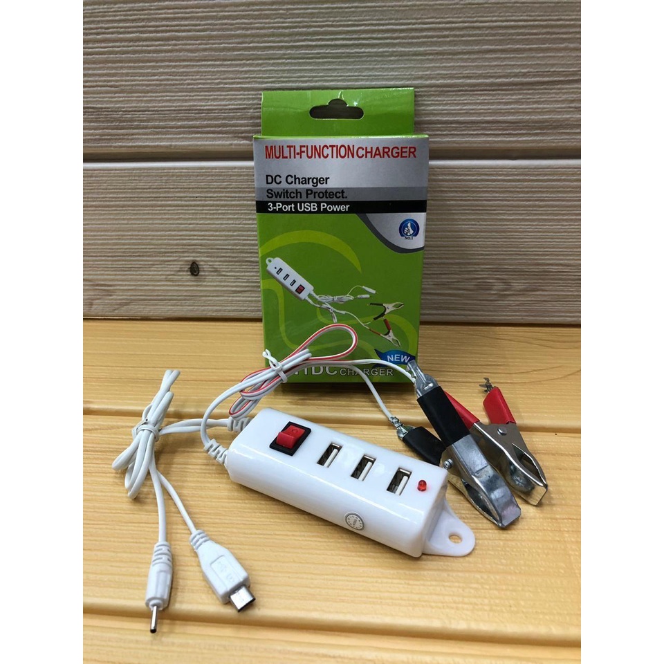 Cas Charger AKI Motor 2 in 1 - 3 USB / 6 in 1 - 3 USB / 6 in 1 - 2 USB