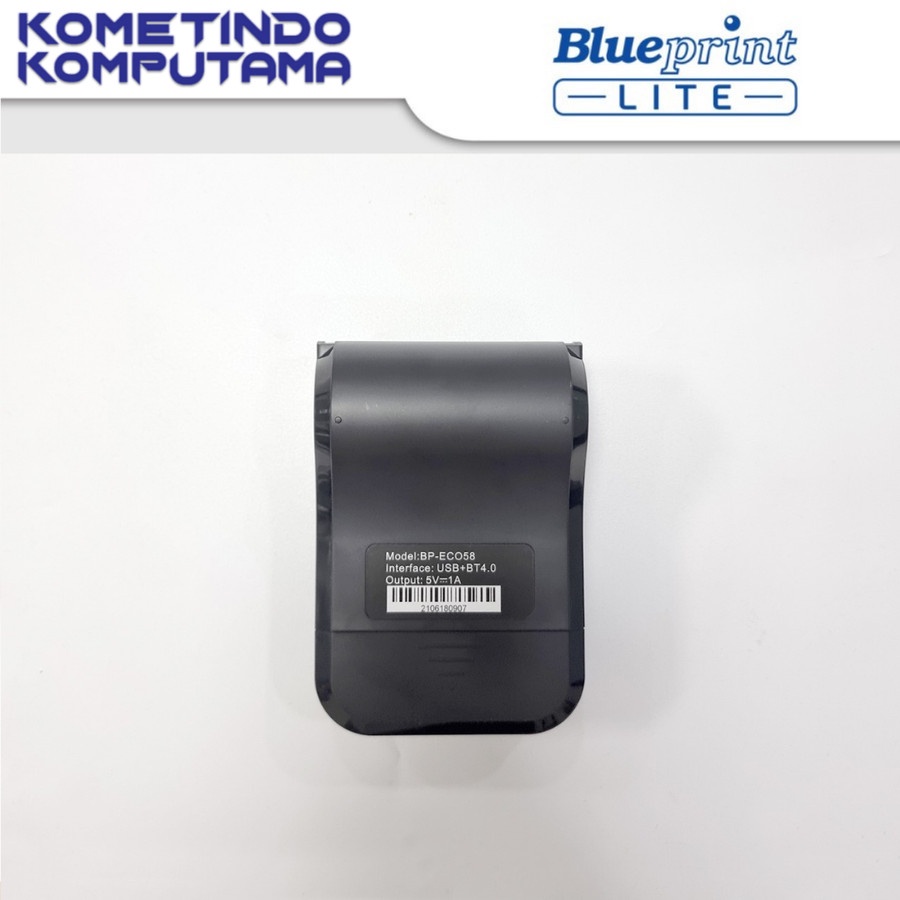 BP-ECO58 Portable Printer Thermal Mini BLUEPRINT USB Bluetooth Baterai 18650 ECO 58