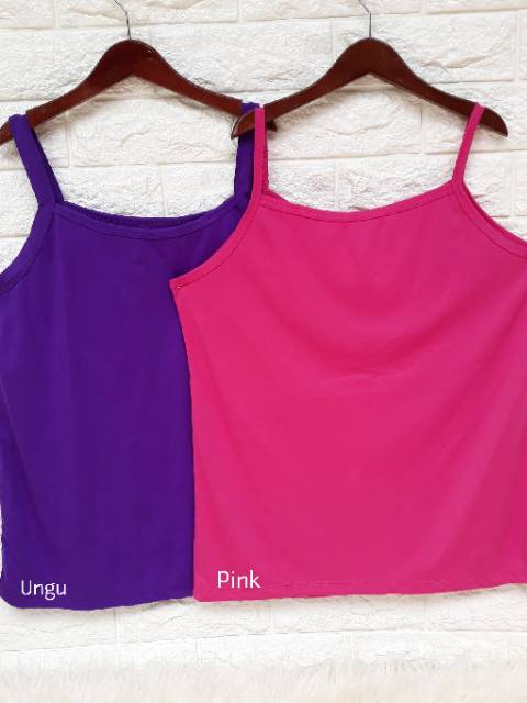 Tanktop Wanita JUMBO XL s.d XXL (Bb Max 75kg) - Tank Top Tali Kecil-2
