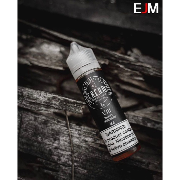 EJM USA CREAM VIII FREEBASE LIQUID 60ML 100% AUTHENTIC