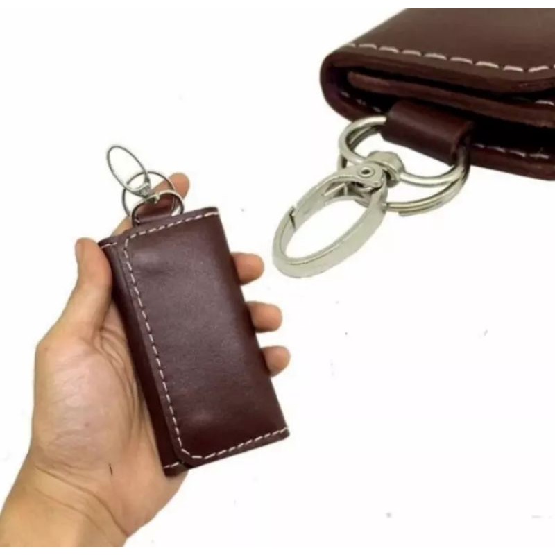 Gantungan Kunci Stnk Motor / Mobil Original Kulit Sapi Key Wallet By Soza