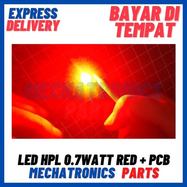 [DSP-9348] LED HPL 0.7WATT RED + PCB