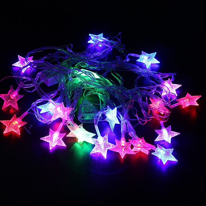 TUMBLR LAMPU HIAS LED MODEL BINTANG 10M TAHAN AIR