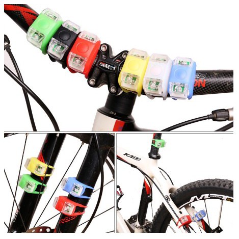 [2 Biji- Sepasang] Lampu Sepeda Gowes LED Depan Belakang