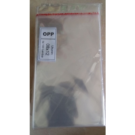 Plastik OPP 8x12 tebal 03 Perekat