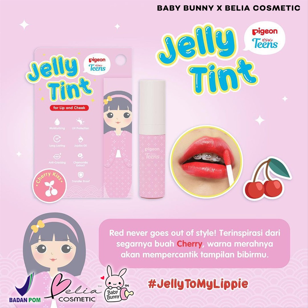 ❤ BELIA ❤ PIGEON Teens Jelly Tint | Lip Tint | Lip and Cheek | Pelembab Bibir BPOM