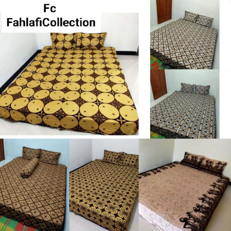 SPREI BATIK TERLARIS SOGAN BAHAN KATUN PRIMA HALUS(BISA COD)